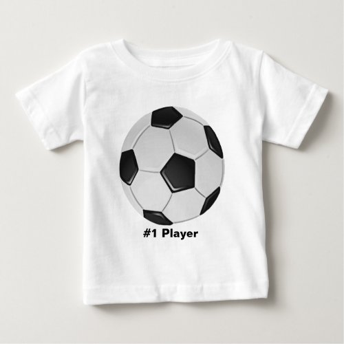 American Soccer or Association Football Ball Baby T_Shirt