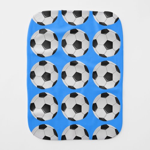 American Soccer or Association Football Ball Burp Cloth