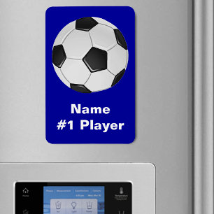 American Soccer or Association Football Ball Flex Magnet