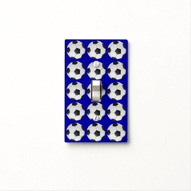 American Soccer or Association Football Ball Light Switch Cover (In Situ)