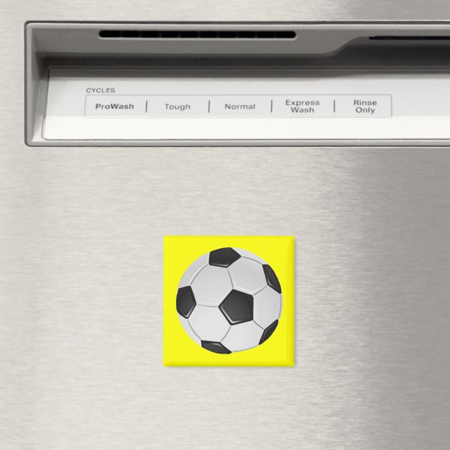 American Soccer or Association Football Ball Magnet (In Situ (Dishwasher))