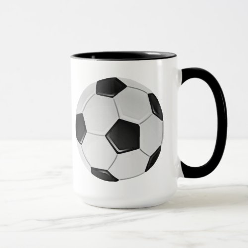 American Soccer or Association Football Ball Mug