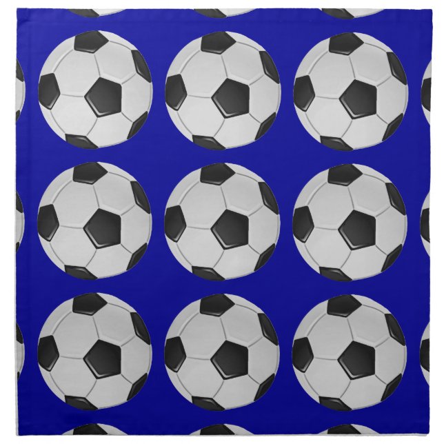 American Soccer or Association Football Ball Napkin (Front)