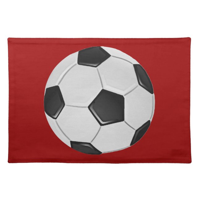 American Soccer or Association Football Ball Placemat (Front)