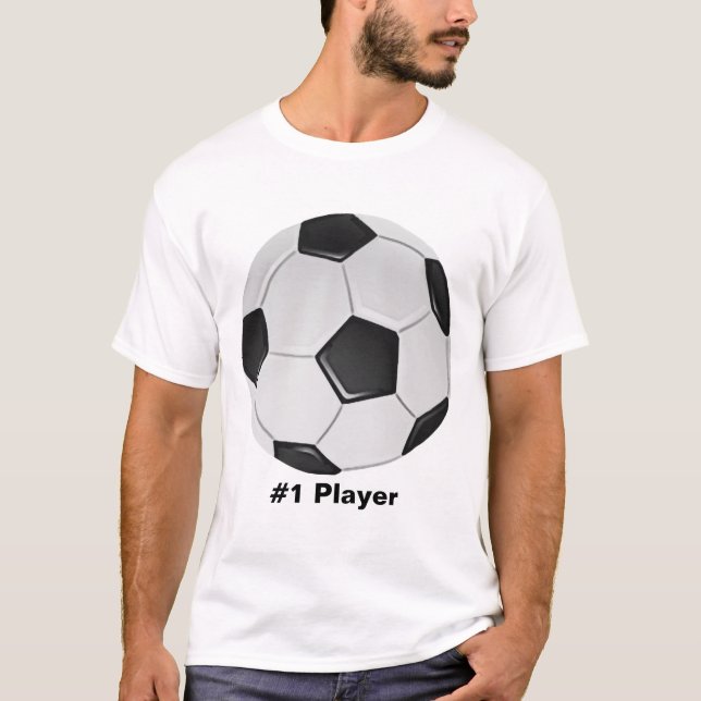 American Soccer or Association Football Ball T-Shirt (Front)