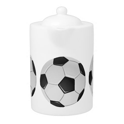 American Soccer or Association Football Ball Teapot