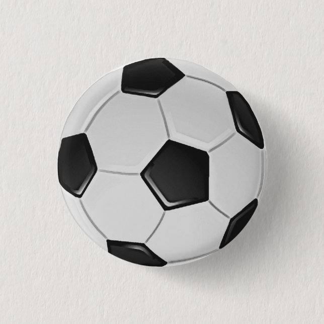 American Soccer or Association Football Button (Front)