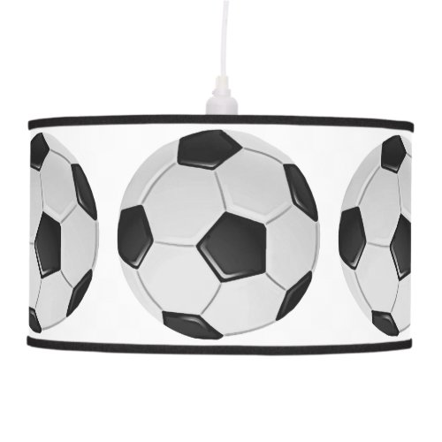 American Soccer or Association Football Ceiling Lamp