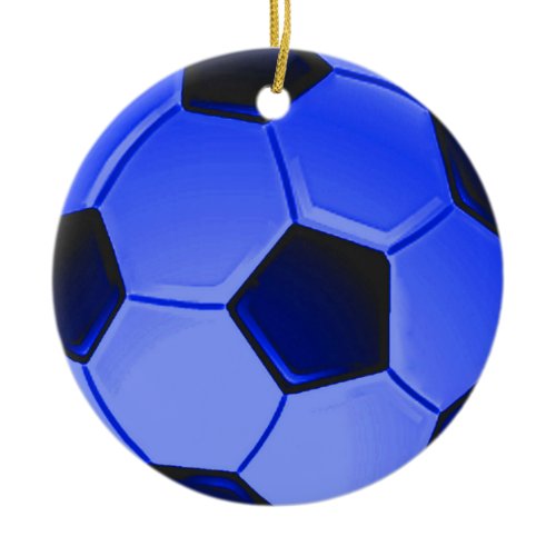 American Soccer or Association Football Ceramic Ornament