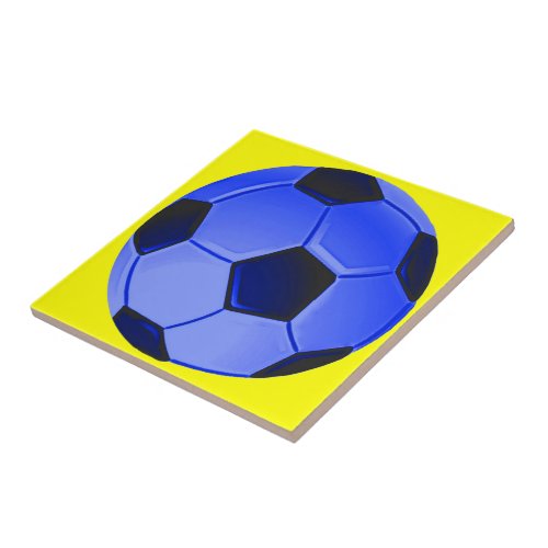 American Soccer or Association Football Ceramic Tile