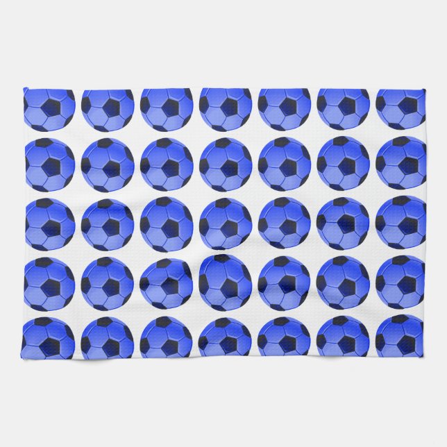 American Soccer or Association Football Kitchen Towel (Horizontal)