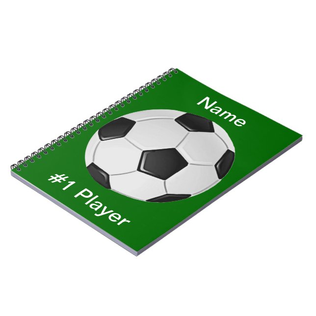 American Soccer or Association Football Notebook (Left Side)