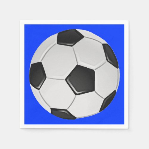 American Soccer or Association Football Paper Napkins