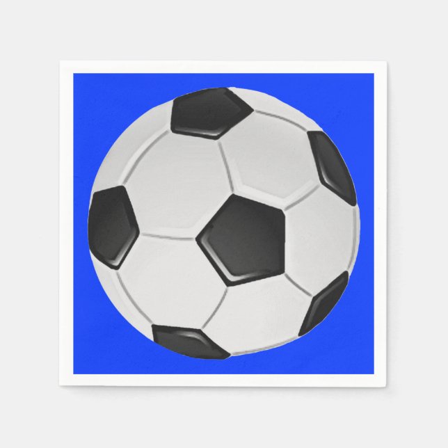 American Soccer or Association Football Paper Napkins (Front)