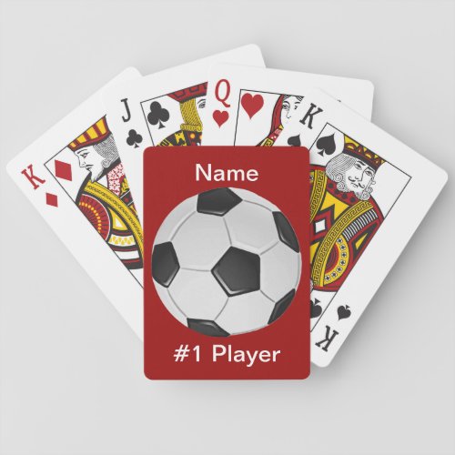 American Soccer or Association Football Playing Cards