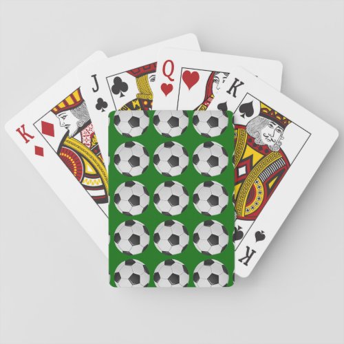American Soccer or Association Football Poker Cards