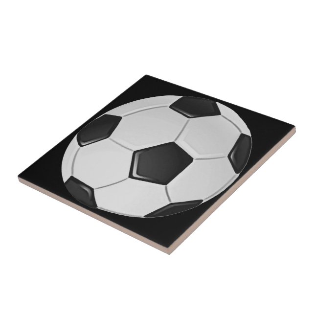 American Soccer or Association Football Tile (Side)