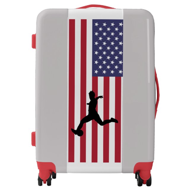 American Soccer Player Luggage (Front)