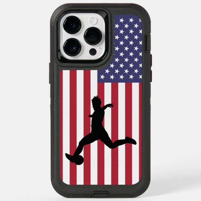 American Soccer Player Otterbox iPhone Case (Back)