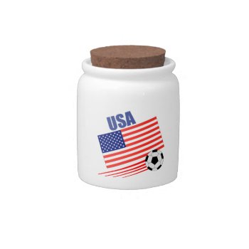 American Soccer Team Candy Jar by worldwidesoccer at Zazzle