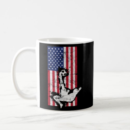 American Soccer Usa Flag Coffee Mug