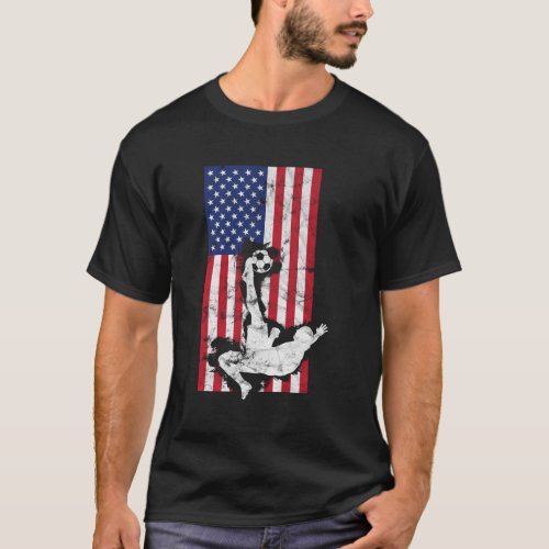 American Soccer Usa Flag T_Shirt