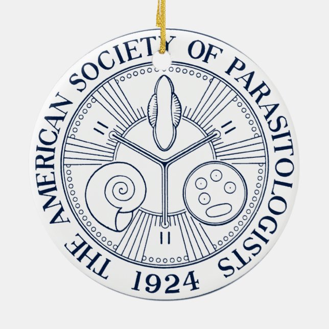 American Society of Parasitologists Ceramic Ornament (Back)