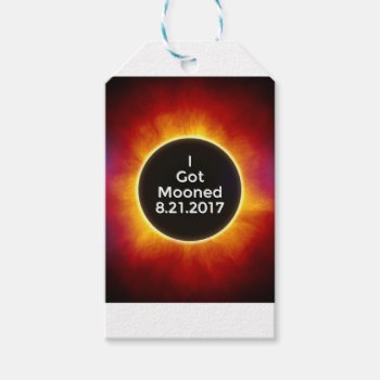 American Solar Eclipse Got Mooned August 21 2017.j Gift Tags by deenies at Zazzle