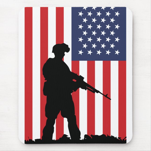 American Soldier Clipboard Mouse Pad (Front)