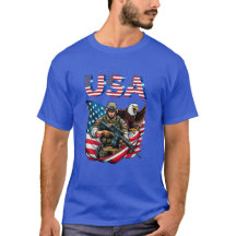 American Soldier Eagle USA Flag Patriotic Art