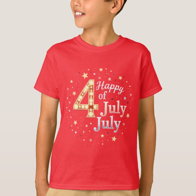 American Soul: Classic 4th of July Vibes T-Shirt (Front)