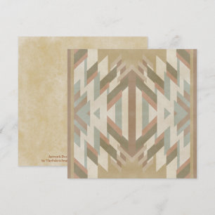 American Southwest Desert Colors Inspired Artwork Card
