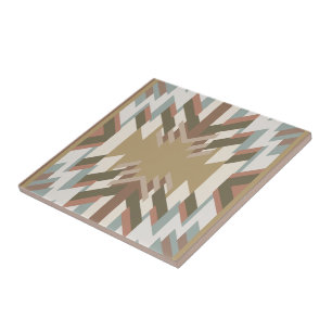 American Southwest Desert Colors Inspired Design  Ceramic Tile
