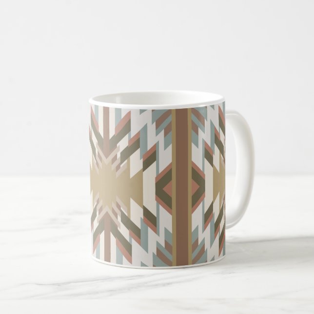 American Southwest Desert Colors Inspired Design Coffee Mug (Front Right)