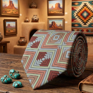 American Southwest Desert Colors Inspired Design Neck Tie