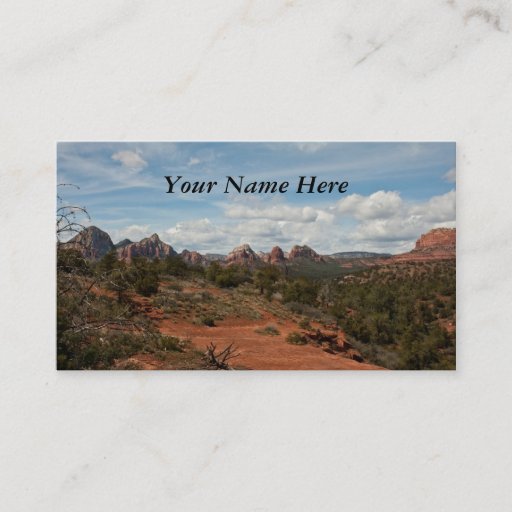 Customizable American Southwest Landscape Business Card
