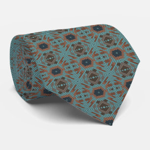 American Southwest Tribal Patterned Art And Colors Neck Tie