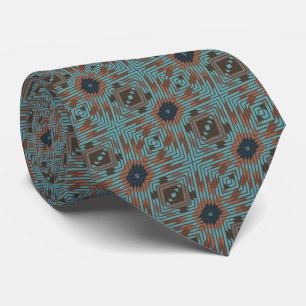 American Southwest Tribal Patterned Art And Colors Neck Tie