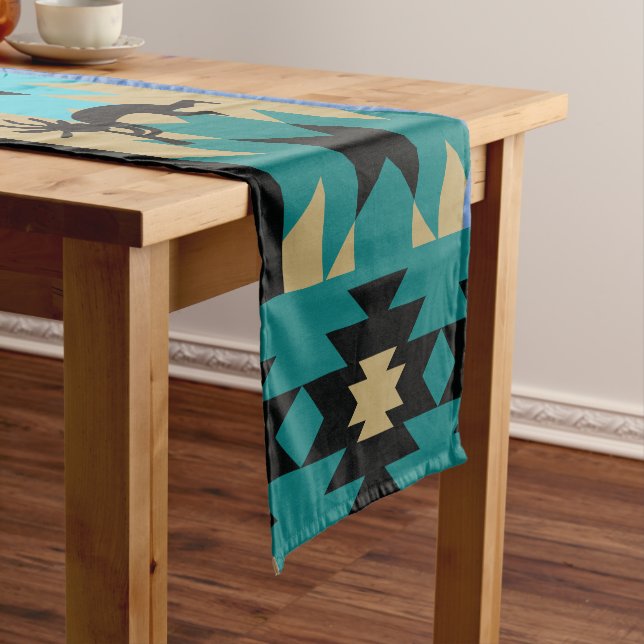 American Southwestern Kokopelli Short Table Runner (In Situ)