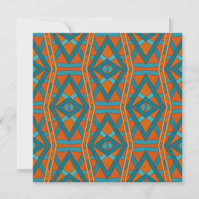 American Southwestern Style Pattern And Colors Art Card (Front)