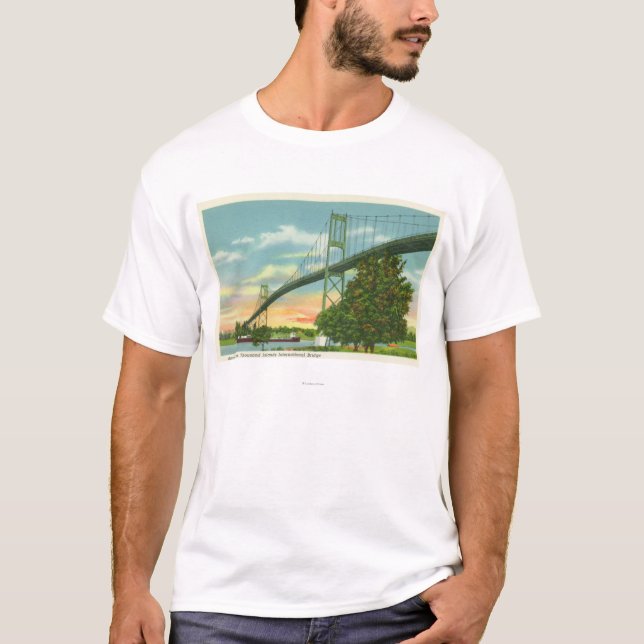 American Span of the International Bridge View T-Shirt (Front)