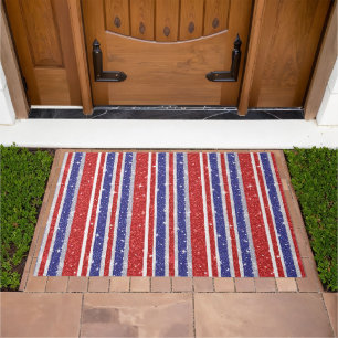 American Sparkle Stripes Doormat