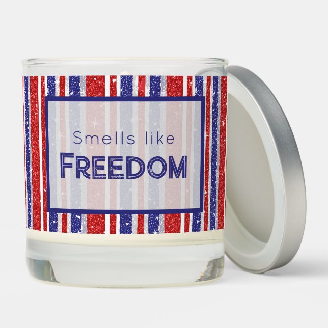 American Sparkle Stripes Scented Candle (Lid)