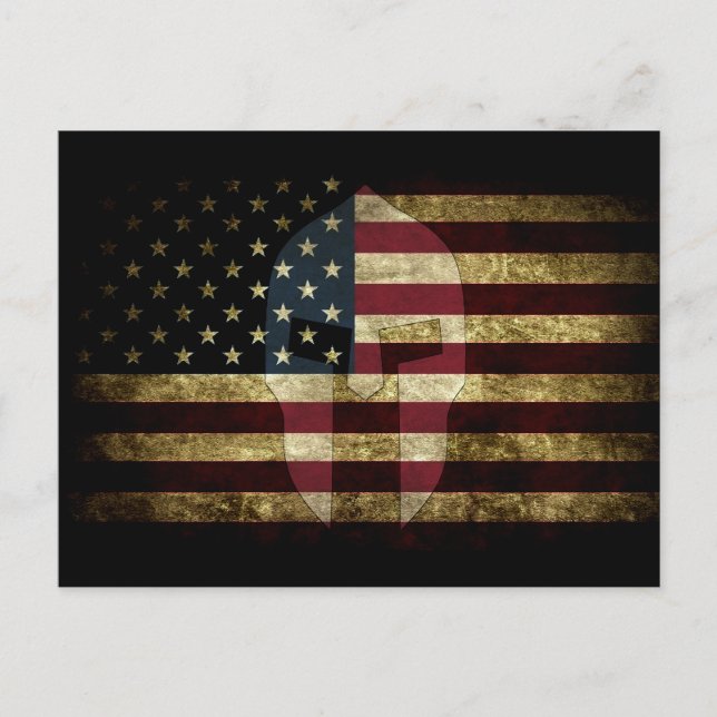 American Spartan  Holiday Postcard (Front)