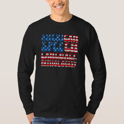 American Speech Language Pathologist  US Flag  SLP T_Shirt