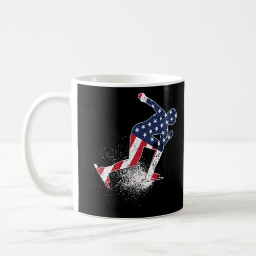 American Speed Skater Track Speed Skating Winter S Coffee Mug