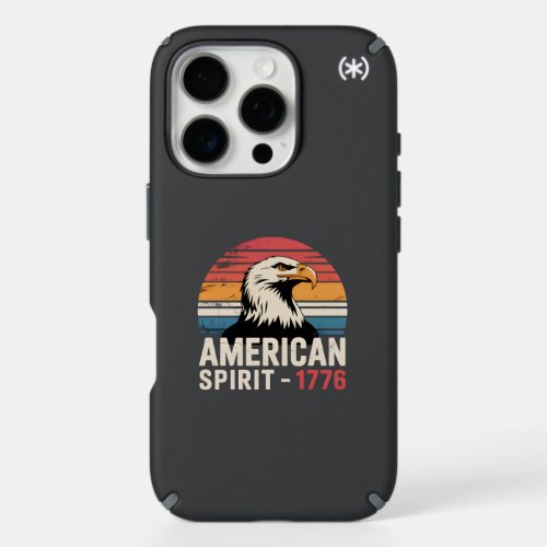 American Spirit 1776 Patriotic 4th of July iPhone 16 Pro Case