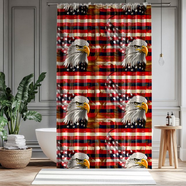 American Spirit Curtain Eagle & Flag Décor Gift (American Spirit Curtain Eagle & Flag Décor Gift)