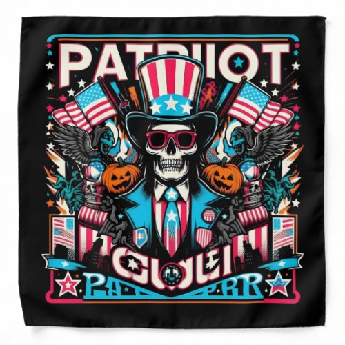 American Spirit Festival in Pop Art Style Bandana