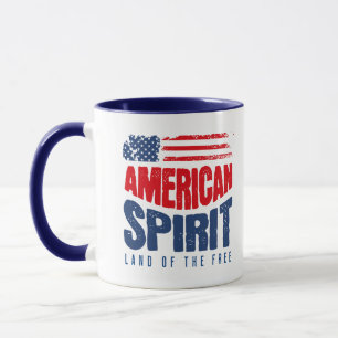 American Spirit – Land of the Free Patriotic USA Mug